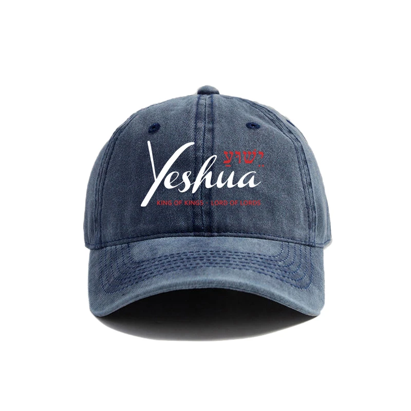 Yeshua Jesus Christian Baseball Cap Distressed Cotton Dad Hat for Men Women MZ-021