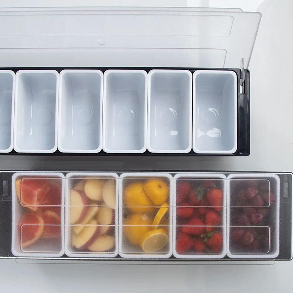 

Compartment Seasoning Box Plastic Snack Container For Party Candy Dried Condiment Holder Serving Case