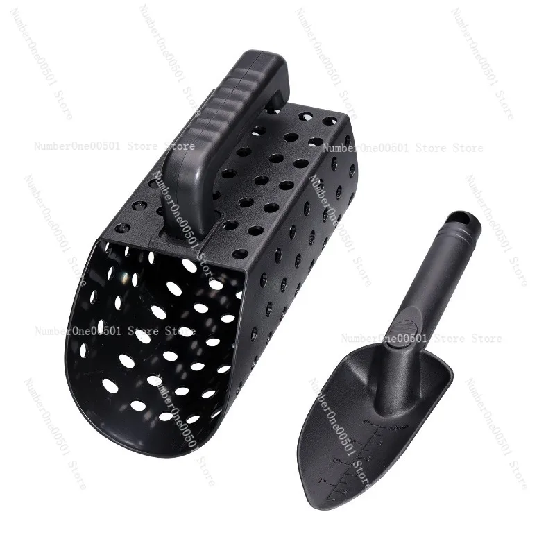 ABS Amazon Popular Sand Scoop Hourglass Sandbucket Metal Detector Filter Sieve Beach Tool