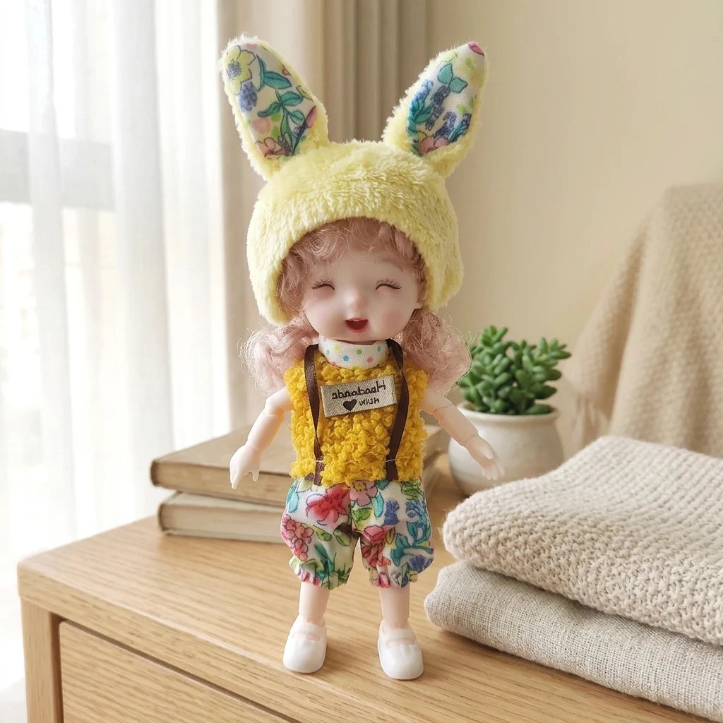 1/12 SD/BJD DIY Doll Toy with Clothes Shoes Barbe Ball Joint Doll with Wig Girl Doll Princess Doll Toy Exquisite Gift Birthday