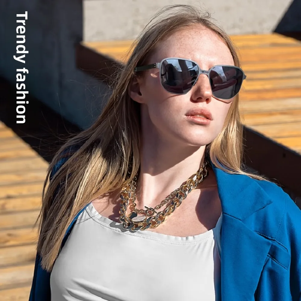 Folding sunglasses sunglasses ultralight screwless polarizing lens UV protection TR-G528