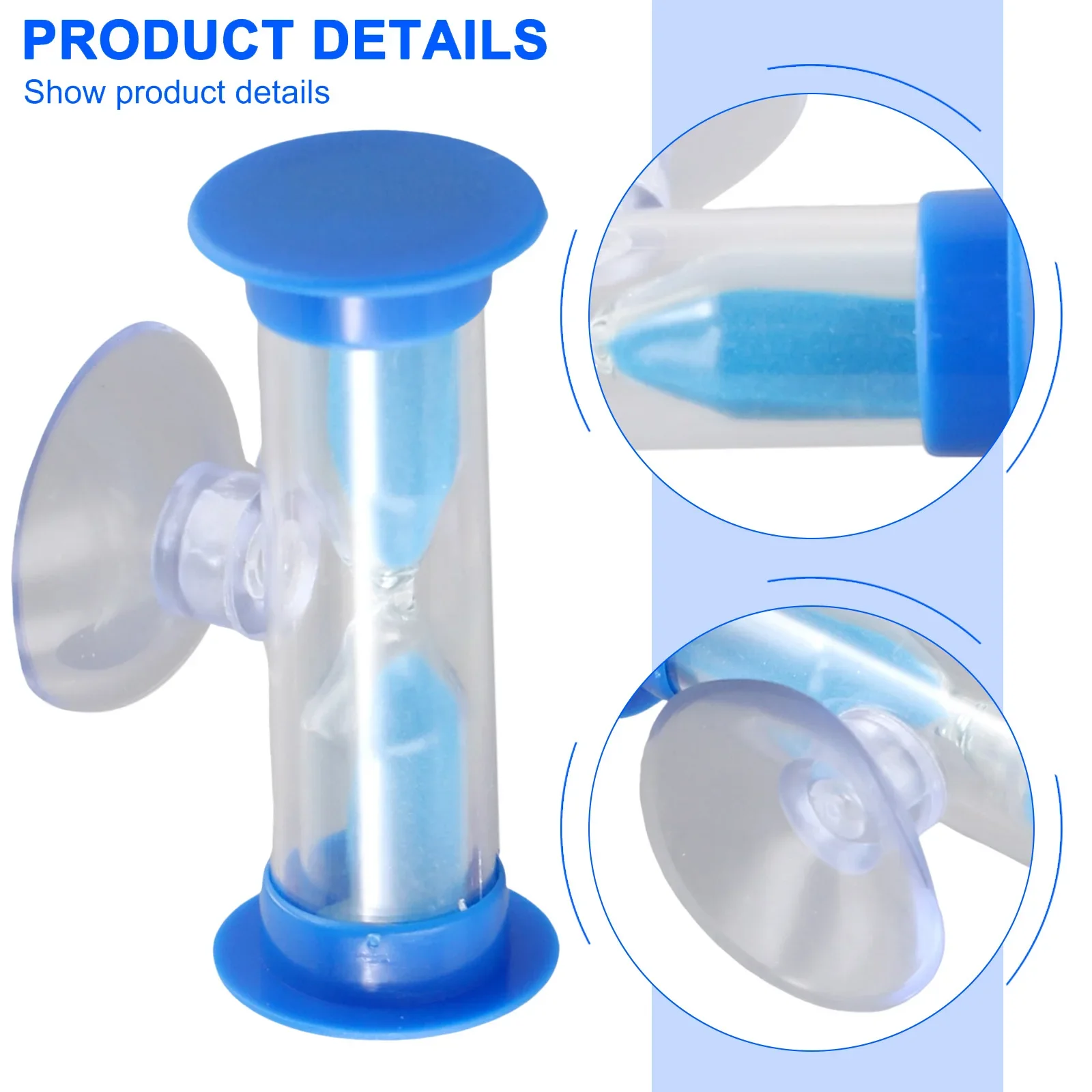 Sand Timer Hourglass 3 Minutes Useful Accessories Blue Blue Sand New No Battery No Battery Need Parts Sand 6*2.5cm