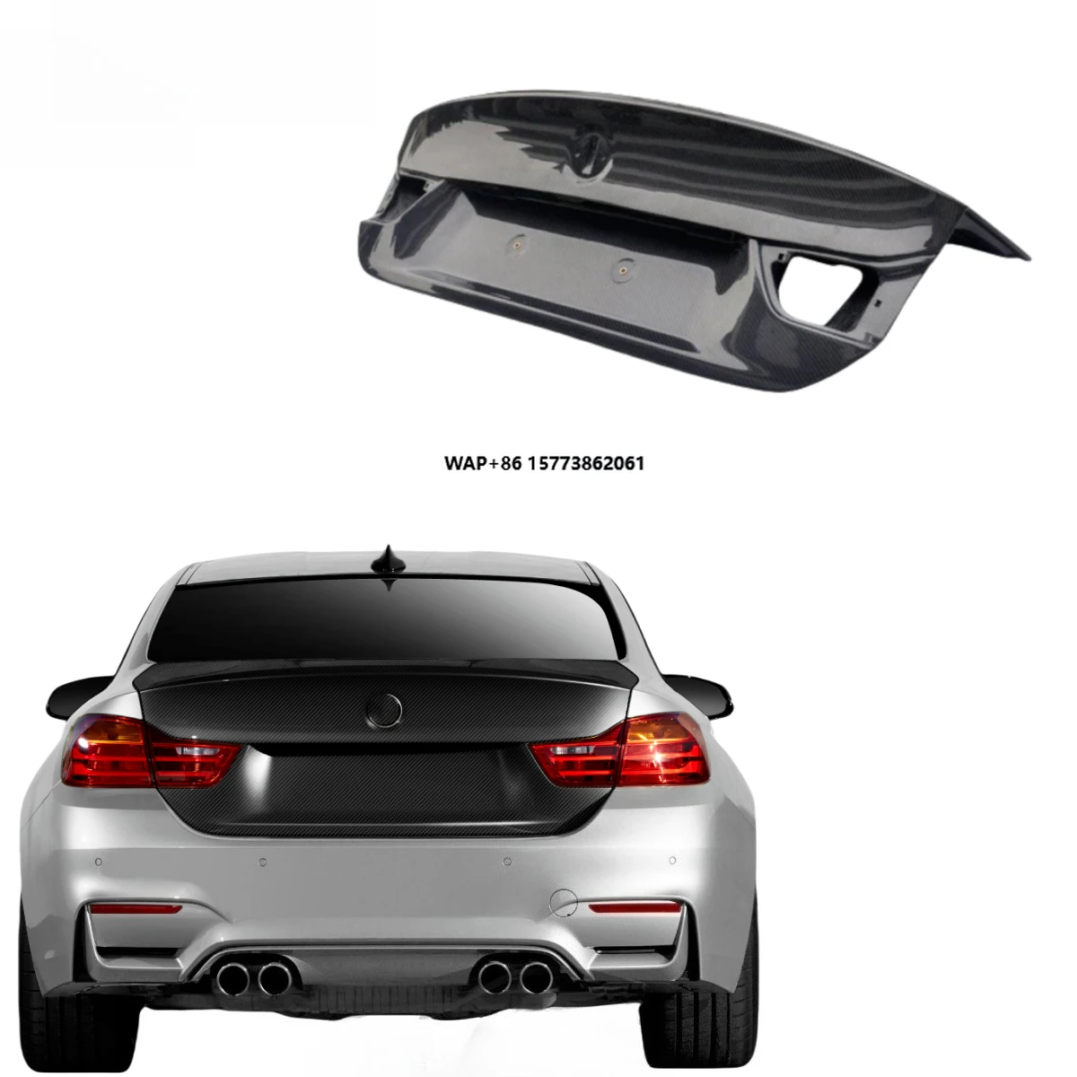 

Applicable to the OEM Carbon Fiber Tail Covers for 4 Series / M4 F32 / F82