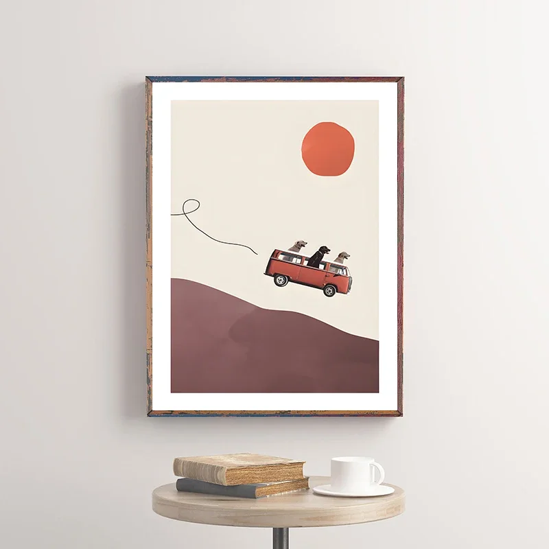 مجردة الكلاسيكية خمر المشارك أنت وأنا وحده طباعة قماش اللوحة الرجعية جدار صورة فنية لغرفة المعيشة ديكور المنزل