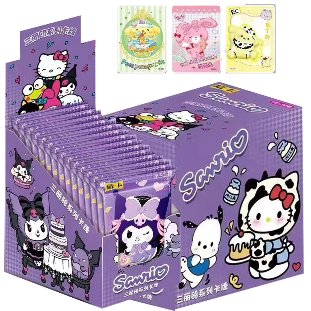 

Original Sanrio Kuromi Cards Anime characters Charmmy Kitty Cinnamoroll Cute Rare Limited Edition Collection Card Birthday Gift