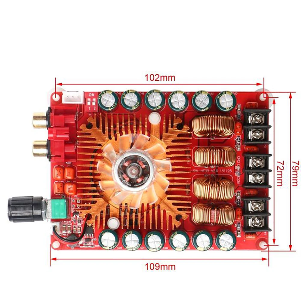 TDA7498E 160w x2 Two Channel Audio Power Amplifier Board Digital Stereo Power Amplifier BTL Mode Single Channel Amplifier Module