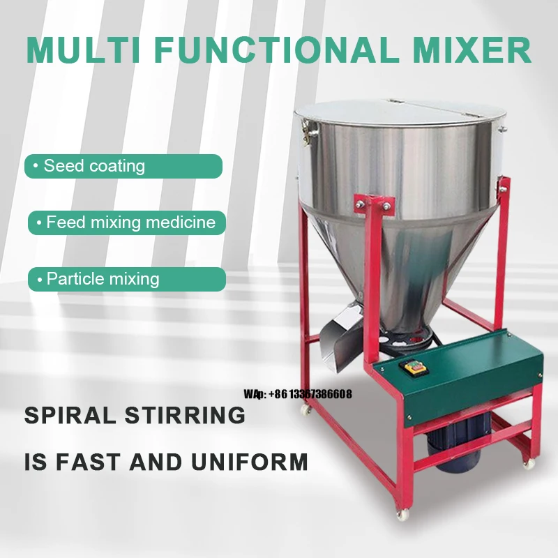 

Stainless Steel Poultry Feed Mixer Processing Grain Grinder Animal Feed Mixer