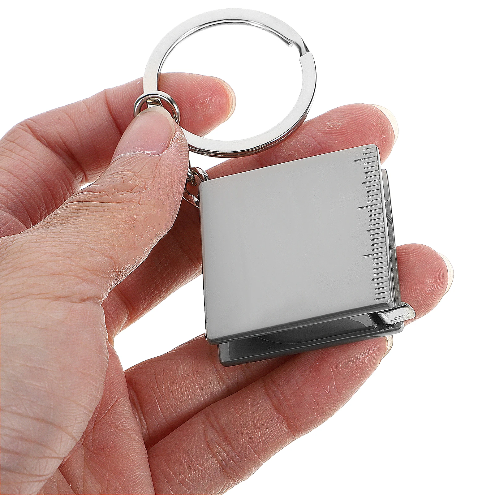 

2pcs Metal Measuring Tape Keychain Mini Cm Retractable Pocket Tapes Lovers Durable Portable Household Outdoor Clear Scale Easy