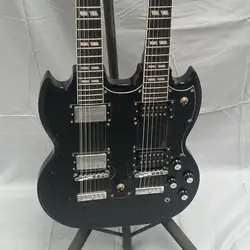 New High Quality old black Double Neck 12 Strings + 6 Strings SG Electric Guitar Guitars Guitarra