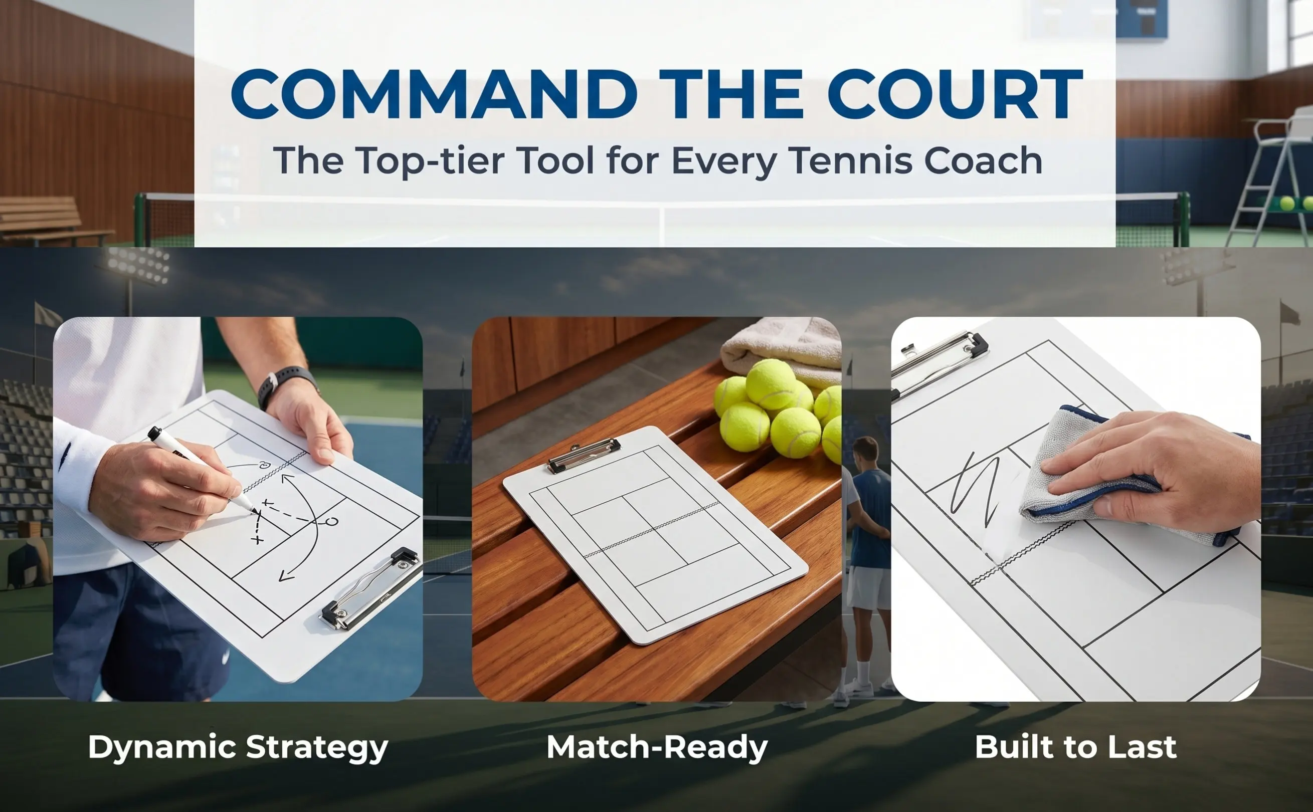 Hockey Coaching Dry Erase Clipboard Sports Training Tactics Board for Team Coaches and Players