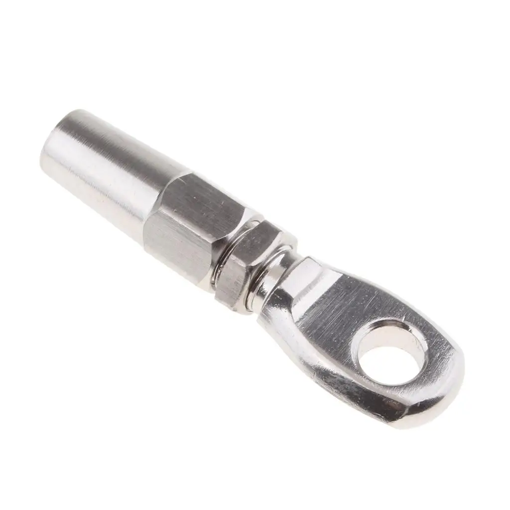 1 Pcs Marine 316 Stainless Steel Swageless Eye Terminal for 6mm Wire Rope for Boat Yacht Wire Cable Etc Boat Hardware