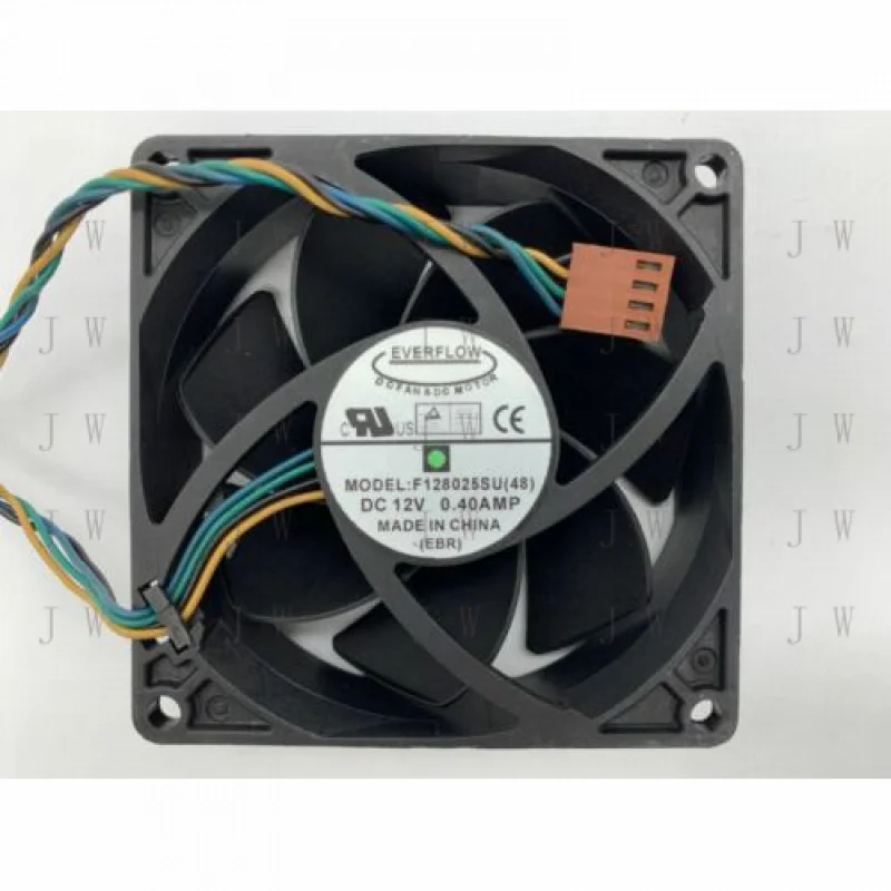 

DDJ FOR Everflow F128025SU 8025 8CM 80mm 80*80*25mm DC 12V 0.40A PWM CPU cooling fan