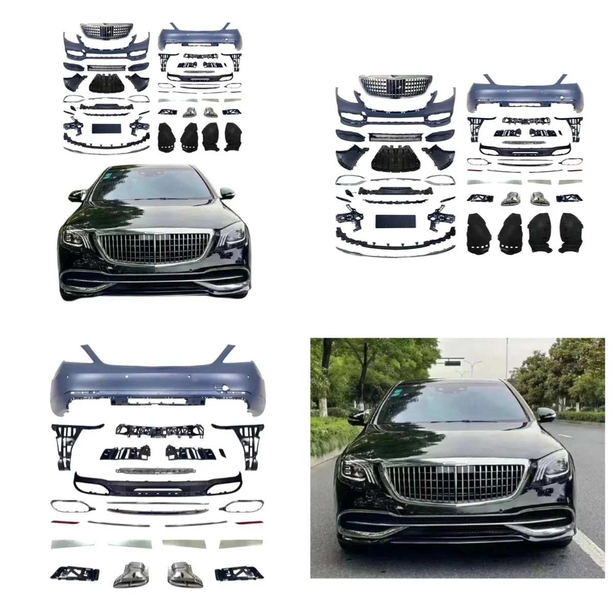 

Stlf Equipment Smart Library Bodykit For S-class Encircling W222 Modified Front Bar Middle Net Encircling