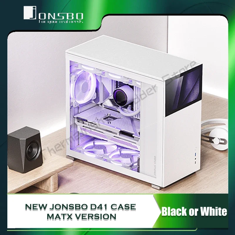 

Jonsbo Pinecone D41 PC Case MESH Secondary Screen Chassis Translucency Support ATX Power 360 Water Cooling Cold Exhaust