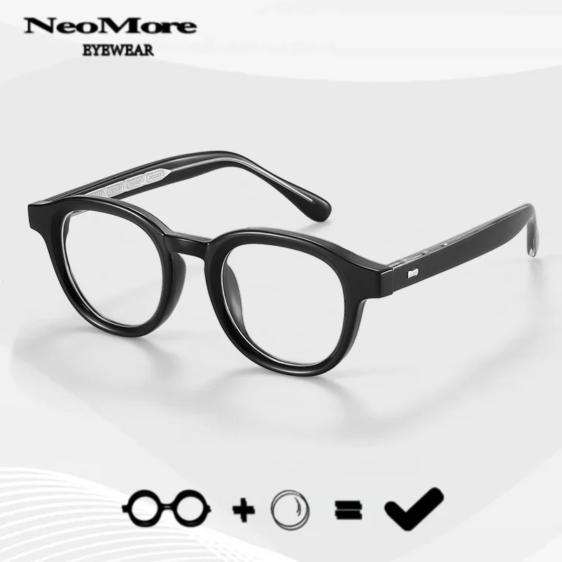 

Medical Retro Round Multifocal Progressive Glasses Myopic Photochromic Hyperopia Eyeglass Optical Lenses with Recipe Eyewear