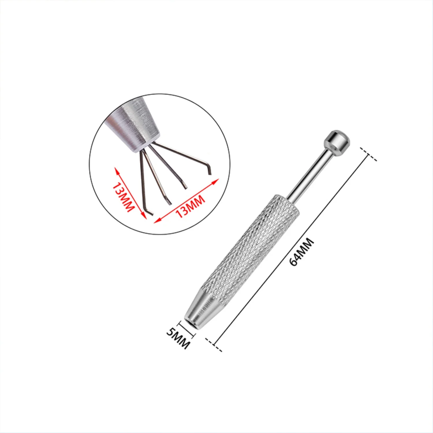 Four Claws Beads Holder Pick-up Tool Diamond Gems Prong Holder Tweezer Catcher Grabber Body Piercing Sprinkle Pen Tool