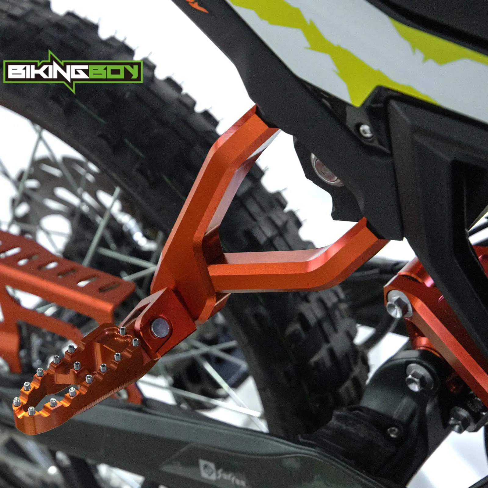 BIKINGBOY Für Surron Ultra Bee Sur-ron UB Hintere Beifahrer-Fußrasten + Halterungsadapter Elektrisches Dirtbike Aluminiumlegierung MX – Detail 11