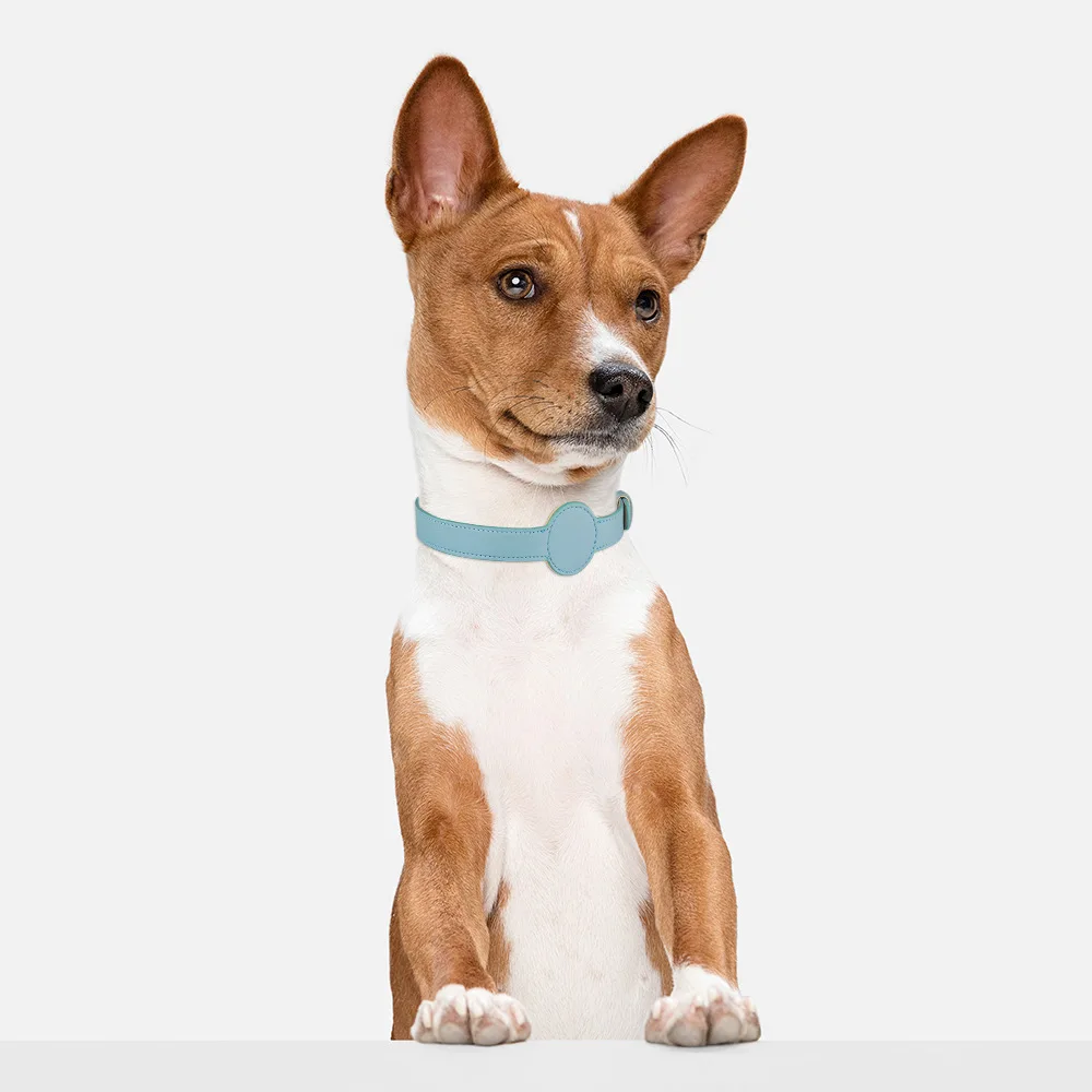 Für Apple Airtag Schutz Tracker wasserdicht Haustier Hund Anti-Lost Position ierung Silikon Pu Halsband Anti-Lost Haustier Katze Hunde halsband – Detail 14