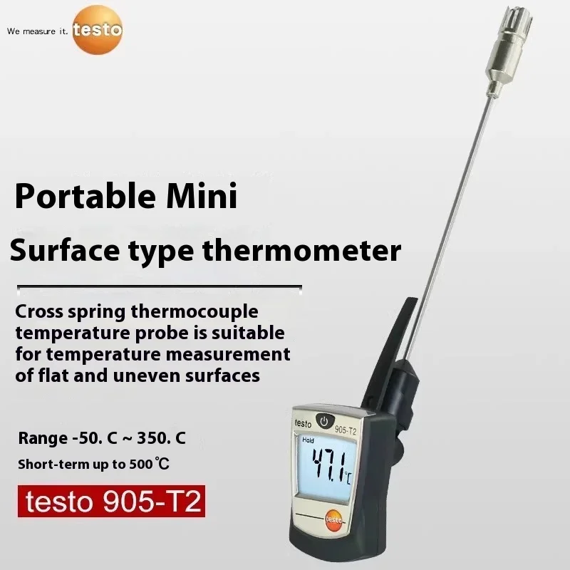 High Precision Portable Testo 905-T1/T2 Digital Insertion Thermometer Long Probe ABS Material for Industrial Use ODM