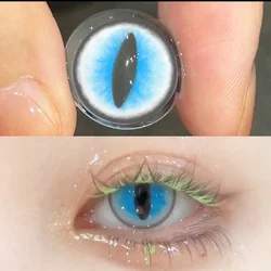 Graded 1pair Cateye Cosplay Color Contact Lenses Halloween Contacts