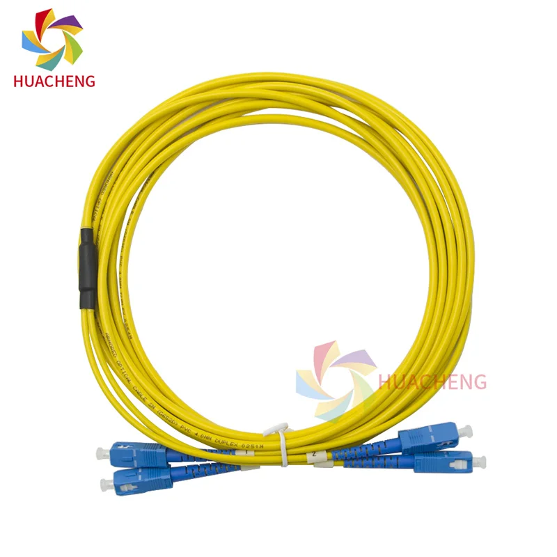 Single Module SC Cable Double-core Fiber Optic Patch Cable for Large Format Inkjet Printer 4M