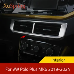 Car Console Air Vent Outlet Trim Stickers Garnish Cover Styling For VW Polo/Polo Plus MK6 2019-2024