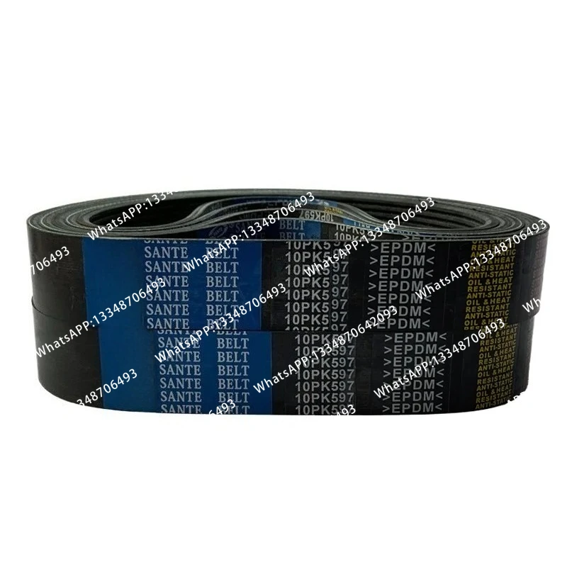 1 Pieza de Correa de Aire Acondicionado para Generador, Compatible con los Modelos 4PK760, 830, 840, 850, 860, 870, 892, 895