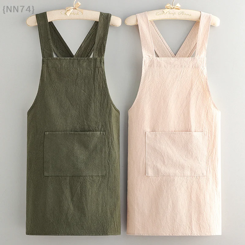 

Durable Cotton Waist Apron - Stain-Resistant, Breathable Kitchen Wear For Professional & Home Use 1 Pcs