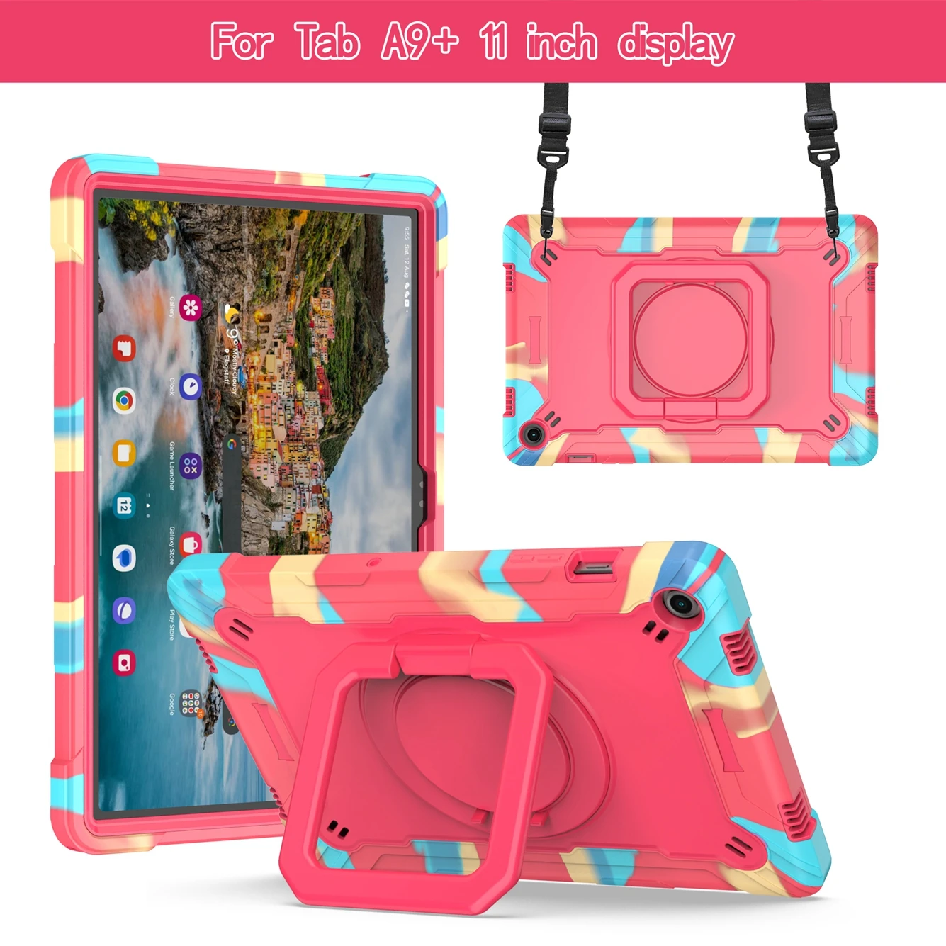 

Case For Samsung Galaxy Tab A9 Plus 11.0 inch SM-X210 X215 / A9 8.7 inch SM-X110 X115 Heavy Duty Shockproof Kids tablets Fundas