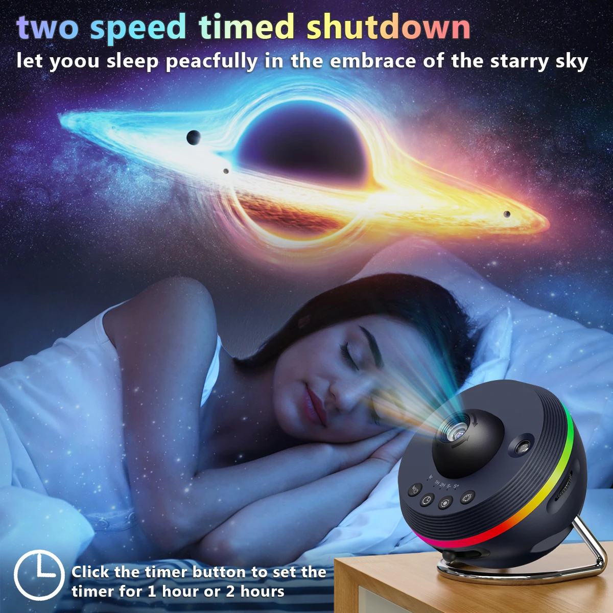 Meteor 13 in 1 Ultra Clear Galaxy Projector Ultra Clear Night Light Lamp Rotary Space Ball Planetarium Projector Lights