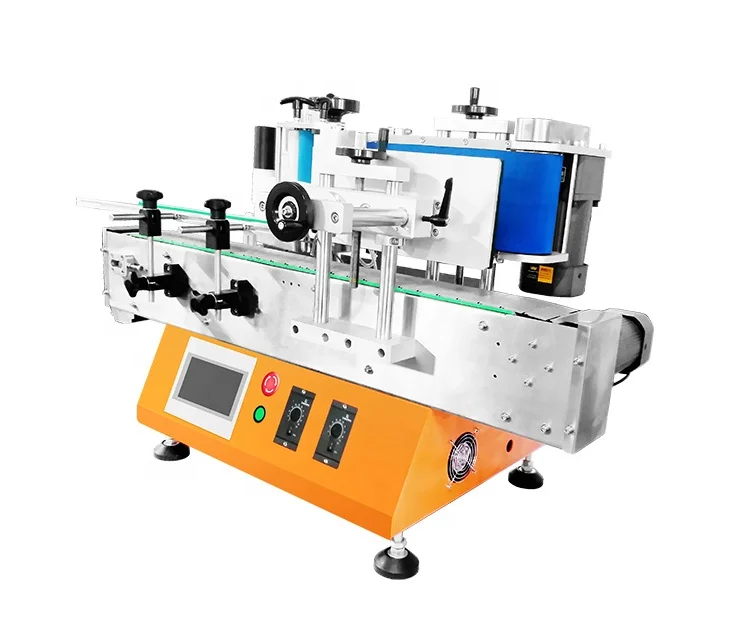 Automatic Desktop Sticker Bottle Labeling Machine Round Bottle Label Applicator Tracking Labeling Machine