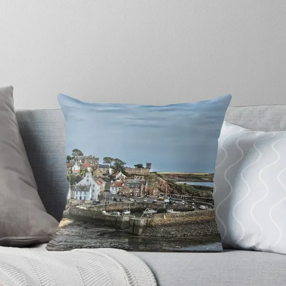 

Crail Harbour Fife Throw Pillow Luxury Cushion Cover luxury home accessories Cushion Covers For Living Room pillow
