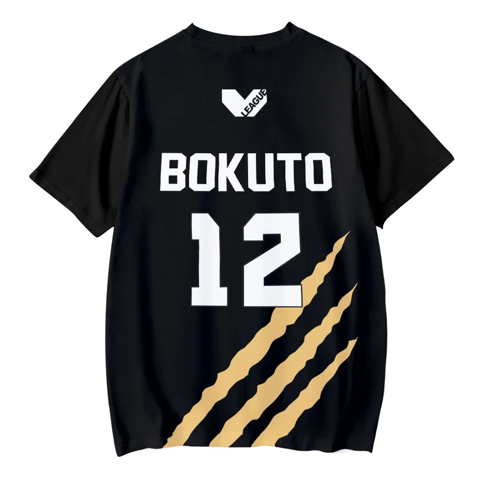 2023 New Haikyuu MSBY Black Jackal 3D T-shirt MSBY Tops O-Neck Fashion Short Sleeve Boys Girls Anime Cartoon Casual Cool T Shirt