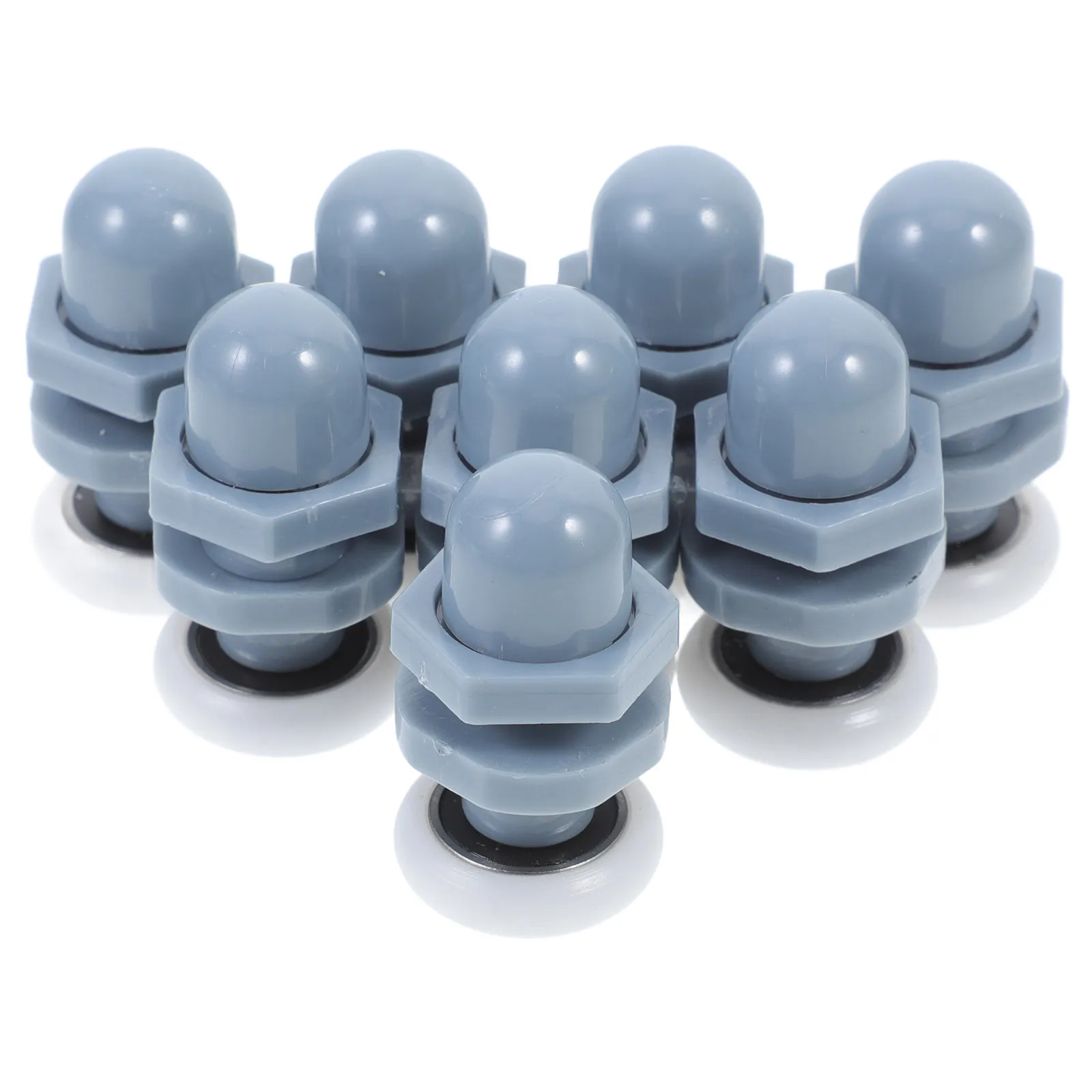 

8Pcs Shower Glass Door Rollers Durable Plastic Smooth Sliding Easy Adjustment Bathroom Door Pulleys Replacement