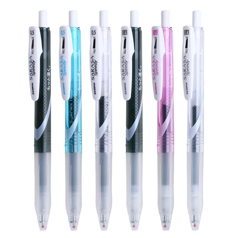 

Japan JJZ33 Quick-drying Gel Pen Sarasa Speedy Gel Pen Black Carbon Press Gel Pen 0.4/0.5mm 1/3PCS