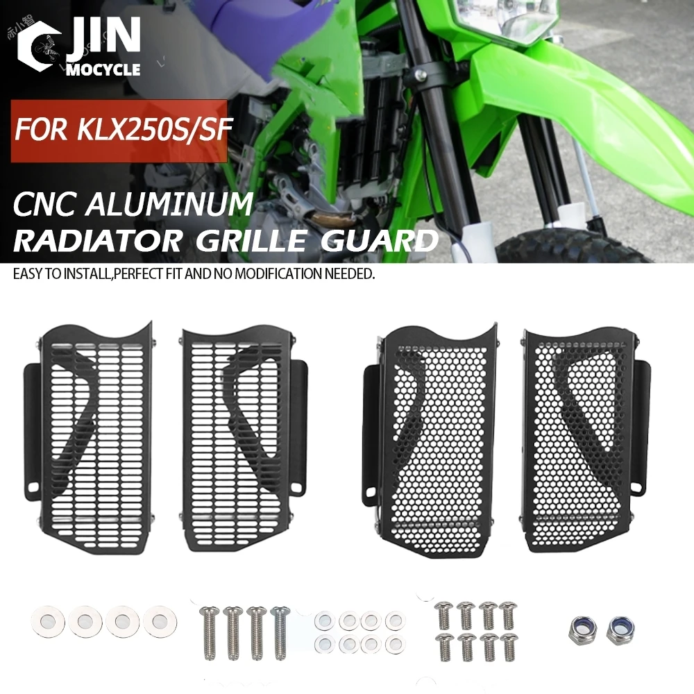 

FOR KAWASAKI KLX250S/SF 2009-2018 2019 2020 KLX 250S KLX 250 SF Motorcycle Radiator Grille Guard Protection Cover Accessories