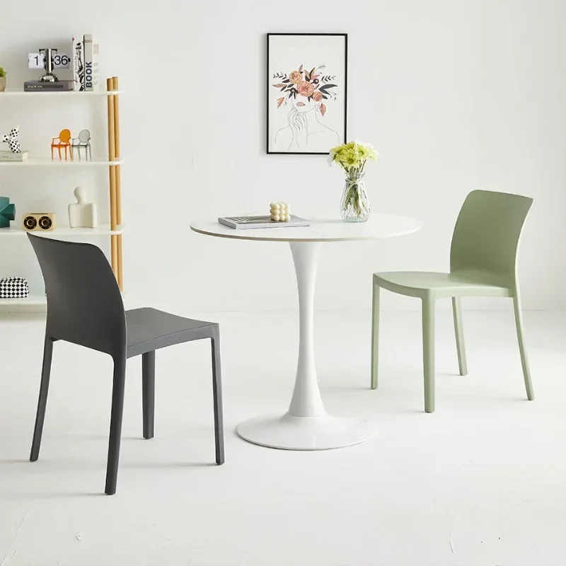 الشمال كرسي المنزل مطعم الميكانيكية مقعد بلاستك الحديثة بسيطة مسند الظهر كرسي تكويم الطعام كرسي بالجملة #5