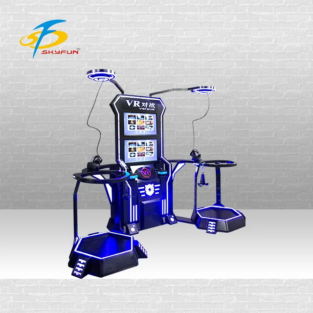 Console di gioco per realtà virtuale a 2 posti Mini piattaforma 9D VR Arcade Center interattivo