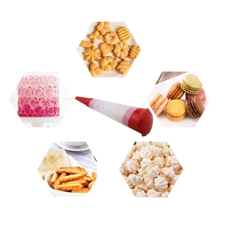 Silicone Food Writing Pen Pastry Plastic Nozzle Cake Decorating Tools Pastry Cream Chocolate Decorating Syringe Decoration Pen