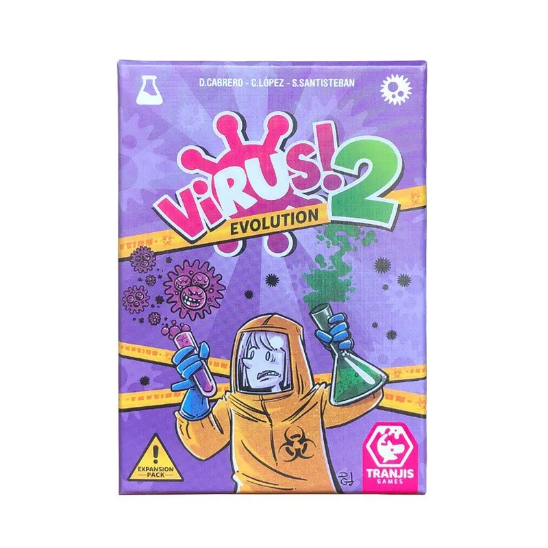 لعبة بطاقة الفيروسات The Contagiously Virus 2 Card النسخة الصحيحة لعبة الحفلات للألعاب العائلية الممتعة\\