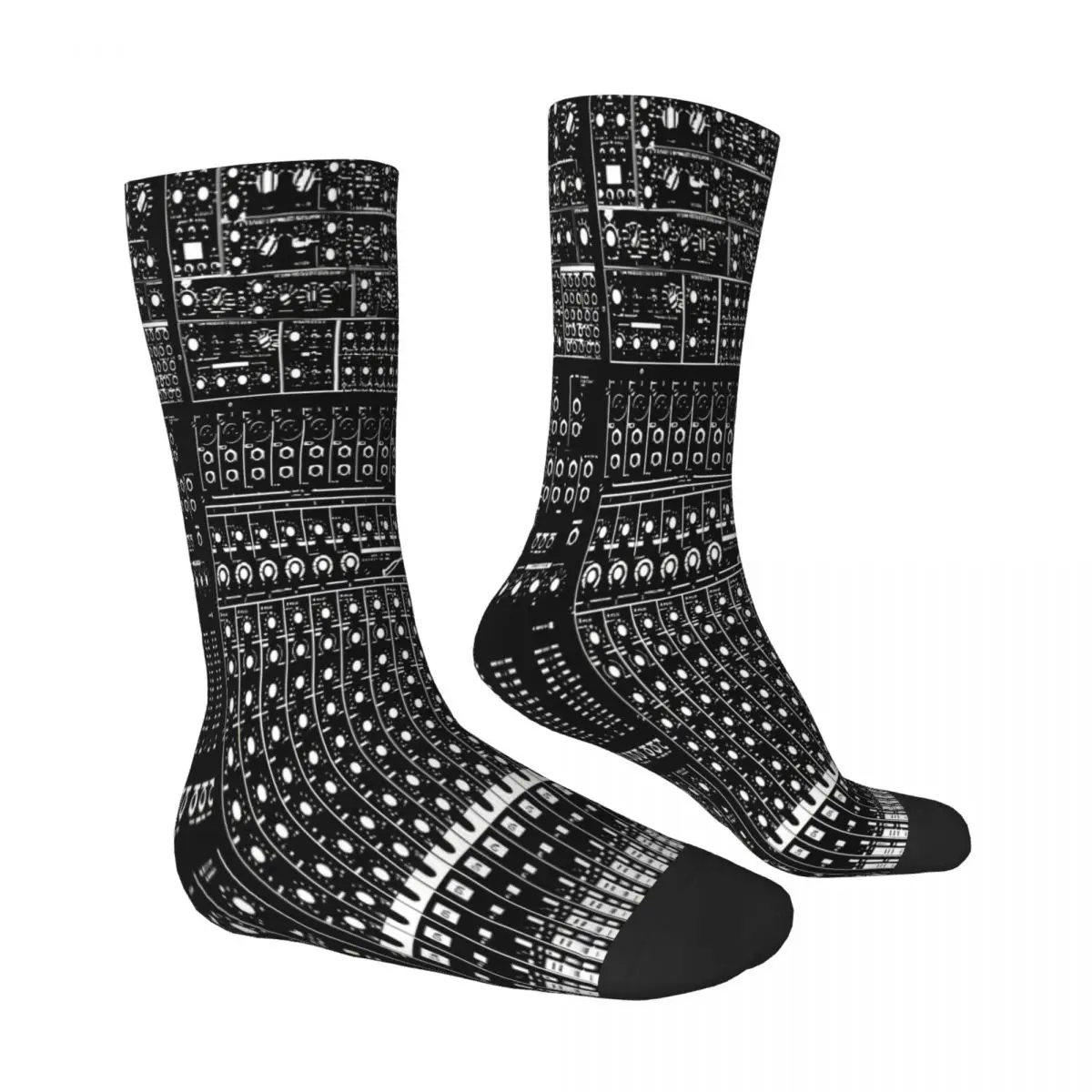 Black Music Producer Audio DJ Synthesizer Socks Male Mens Women Summer Stockings Printed