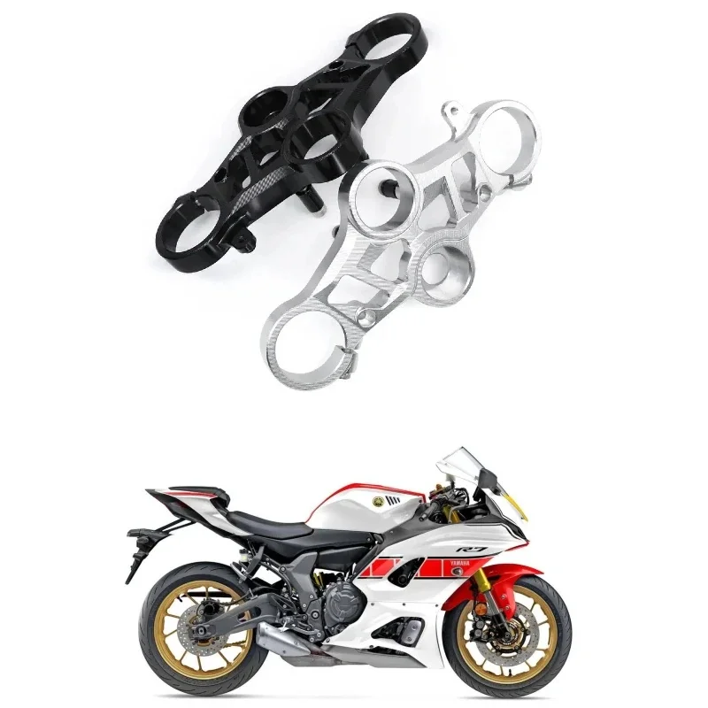 YZF-R7 CNC Motorcycle Front Triple Tree Upper Bridge Top Clamp Fork For Yamaha YZF R7 YZFR7 2021 2022 2023 Accessories