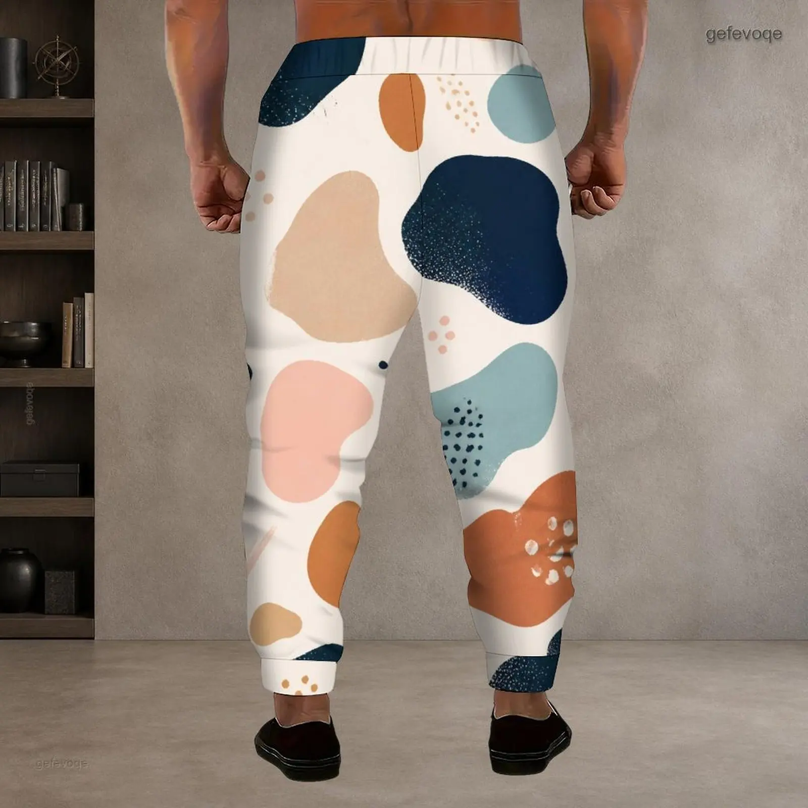 Men's Printed Drawstring Joggers — product detail 11