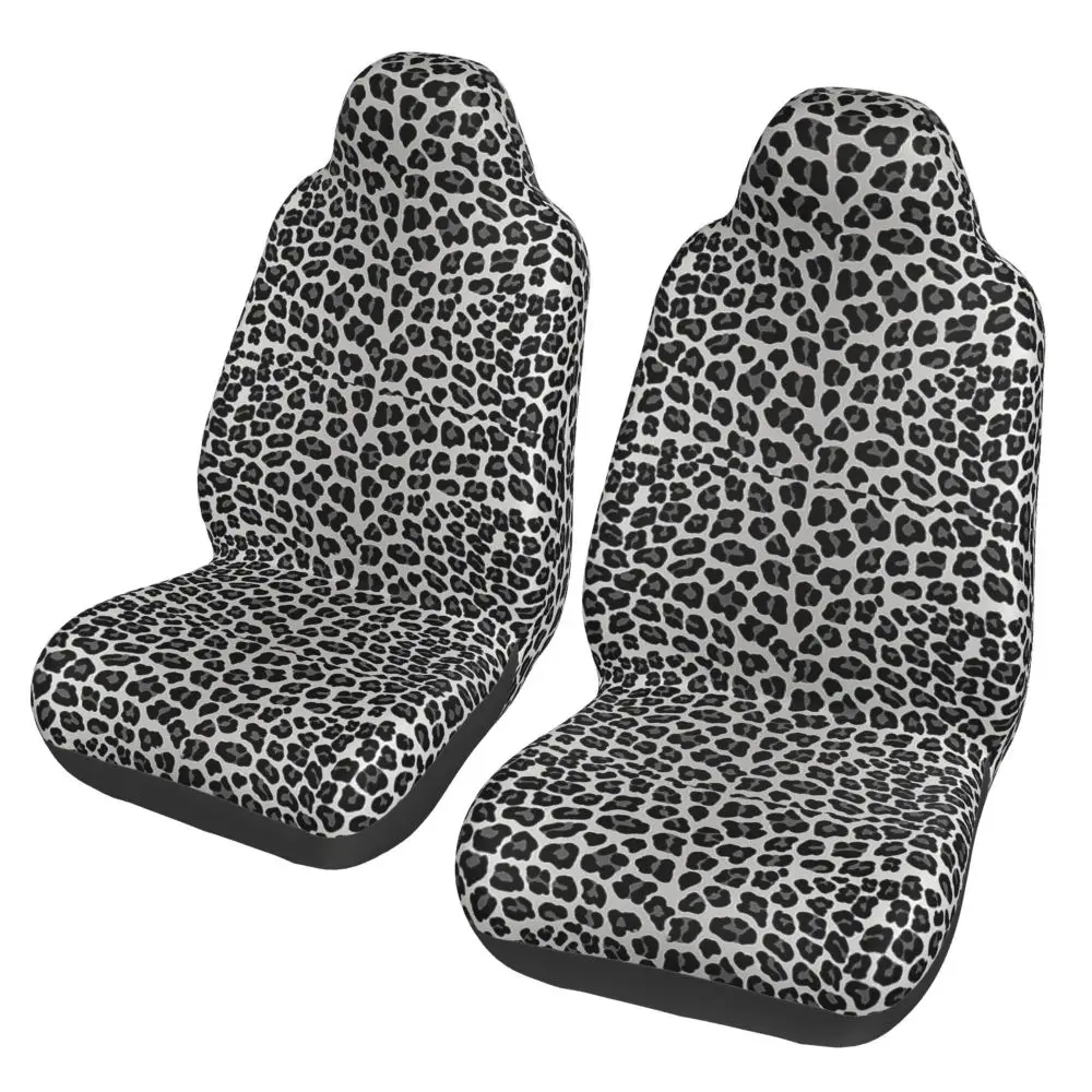 Leopard Print  Pattern  Design Car Seat Cover 2PCS Front Car Seat Cover Car Bucket Seat Anti Fouling Protection Cover