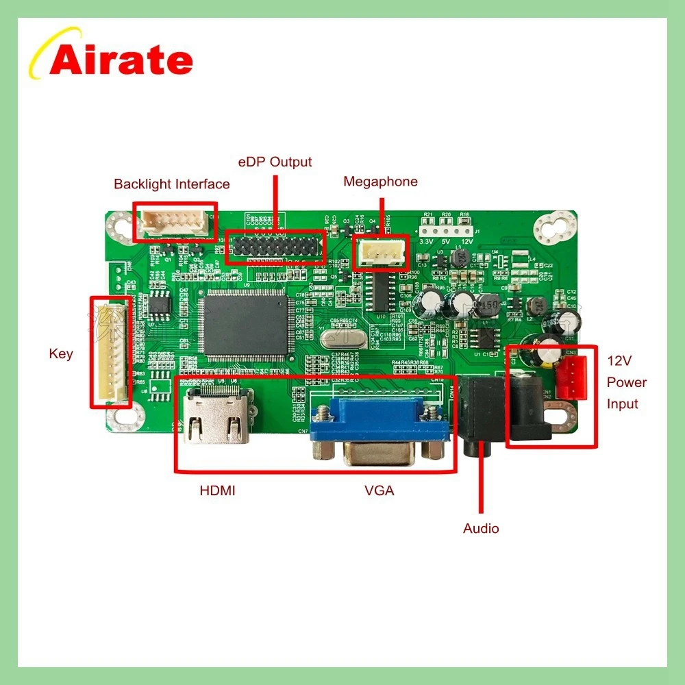 27 Inch HDMI+VGA Controller Board Kit for 2560X1440 LM270WQ1(SD)(C2) LM270WQ1-SDC2 LCD LED Screen Driver Board Diy Monitor