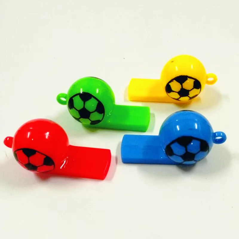 50 pcs Event Football  Whistles Pack Sports Basket Filler Prize Gift Boy Kids Children Wedding Birthday Noise Makers