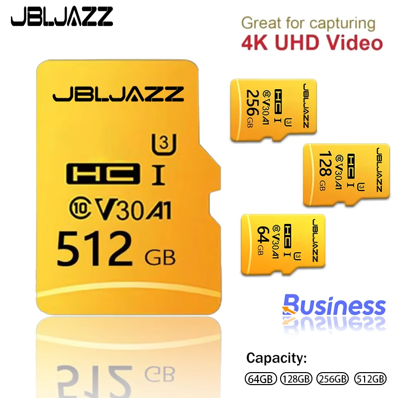 

High-Speed 512GB Micro SD Card Class 10 TF/SD Mini Memory Card for Camera Phone Computer 64GB 256GB Options Available Photo Vi