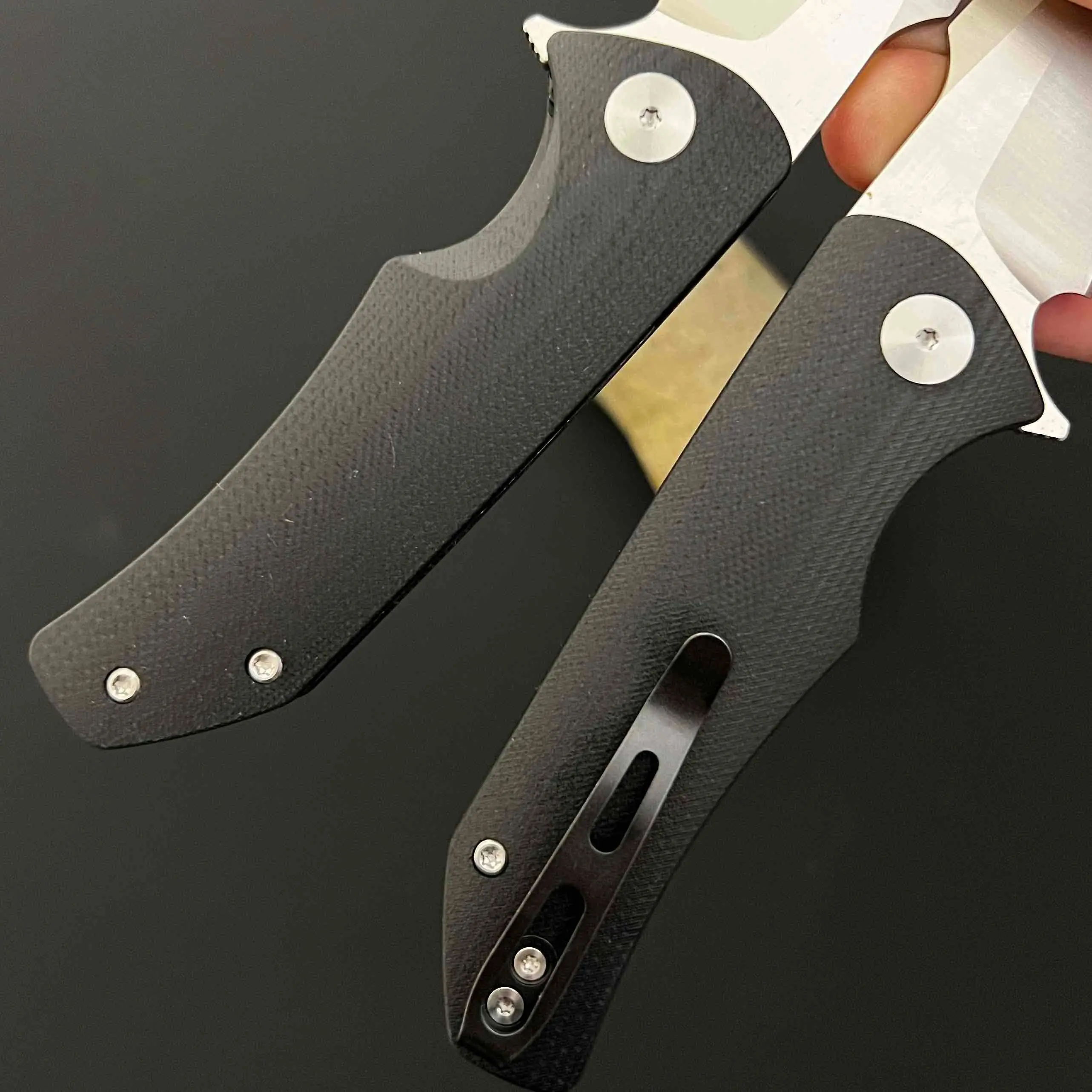 Sandvik steel 14C28N high hardness multifunctional portable folding knife camping folding EDC fruit knife