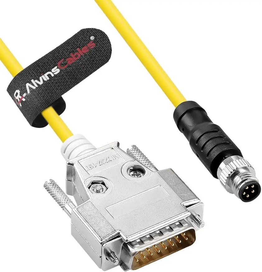 M8 5-Pin B-Code to DB15 I/O Cable Cognex CCB-M8DSIO-15 for Cognex in-Sight 8000/Micro Series Industrial Vision System 15M/49.2ft