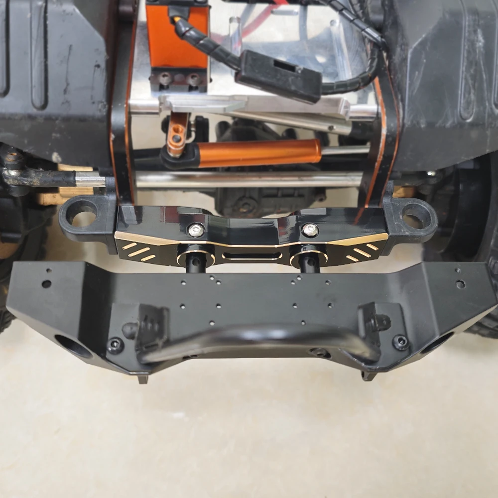 อะไหล่แต่งรถบังคับวิทยุ 1/7 รุ่น MK07 JK07 TK07 ชิ้นส่วนอัพเกรด คานหน้าทองเหลืองและกันชนโลหะ